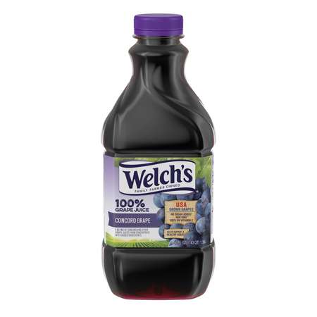 WELCHS Welch's 100% Purple Grape Plastic Juice 46 oz. Bottle, PK8 WPD31400